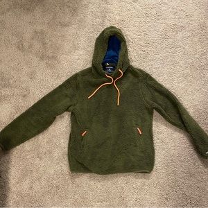 Chubbies green hi pile fleece hoodie